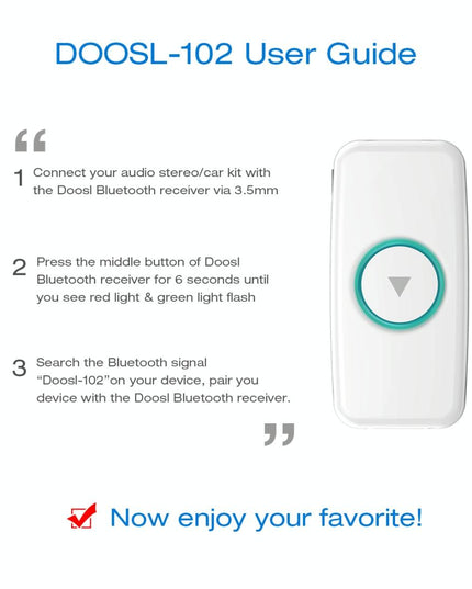 Wireless Music Receiver For Car With 3.5Mm Jack - Mini Bluetooth White-1915196621746999302