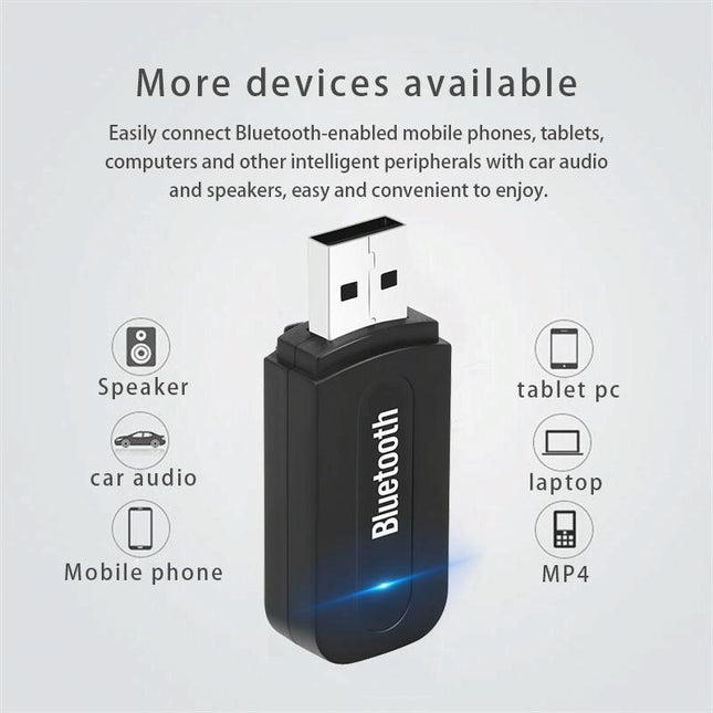 Portable Bluetooth Audio Adapter For M1 Player - Black-1915196744891764741