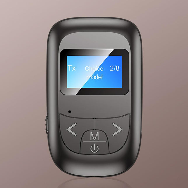 2-In-1 Bluetooth Adapter With Lcd Display - Black-1915196712738230272