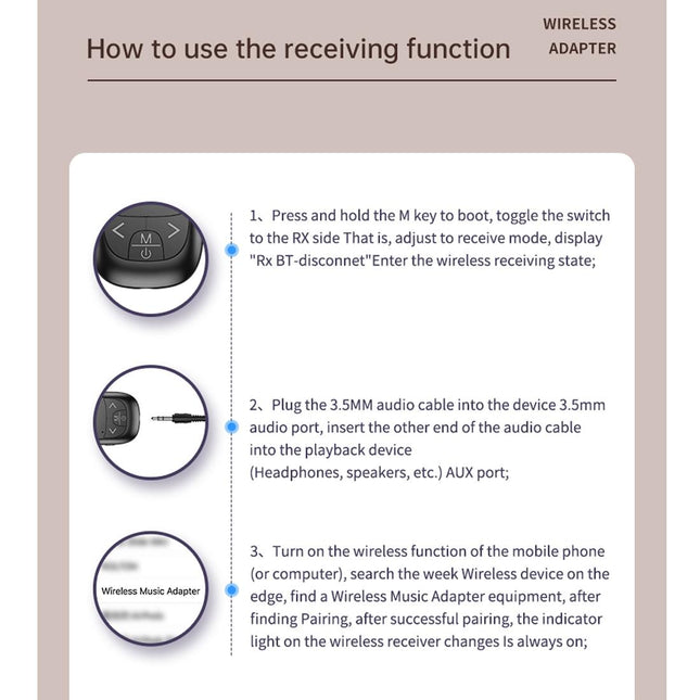 2-In-1 Bluetooth Adapter With Lcd Display - Black-1915196712738230281