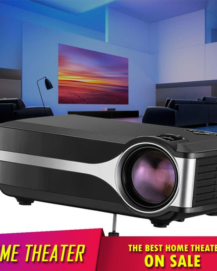 4 Lcd Projector - 80 Lumens Hd 800X480 Vga / Hdmi - Black-1915196716211113986