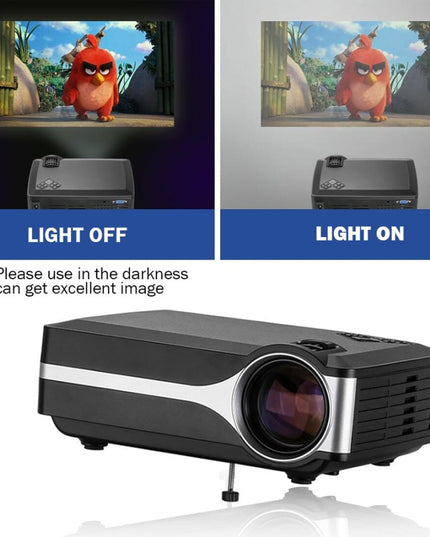 4 Lcd Projector - 80 Lumens Hd 800X480 Vga / Hdmi - Black-1915196716211113991