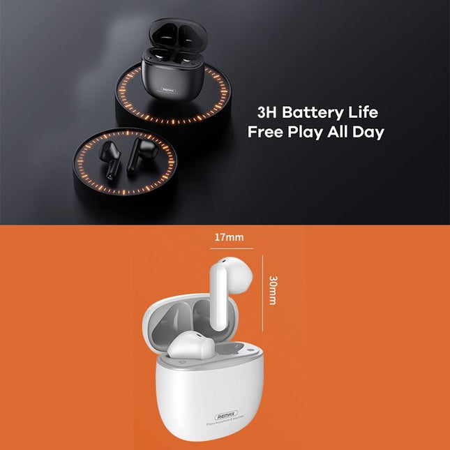 Wireless Stereo Bluetooth Earphones - True Music White-1915197120999198725