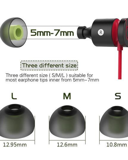 6 Pairs New Bee In-Ear Silicone Ear Caps With Storage Box - Fits 5-7Mm Earphone Plugs-1915198016395022338