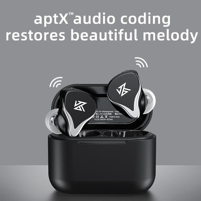 Kz Z3 Hybrid 1Dd & 1Ba Wireless Bluetooth 5.2 Tws Earphone - Black-1915197139554799618