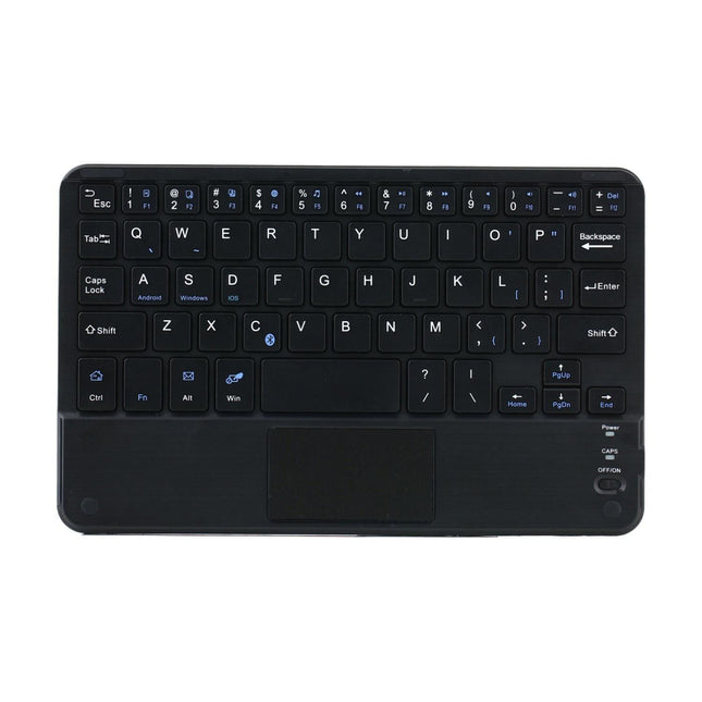 Detachable Bluetooth Keyboard Leather Tablet Case For Ipad Mini 6 With Touchpad & Holder - Black-1915196908301848578