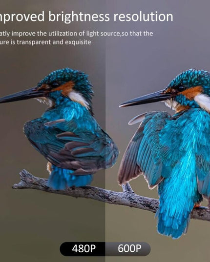 Portable Home Theater Projector - 1200 Lumens 1024X600 Resolution Blue-1915196653707595782