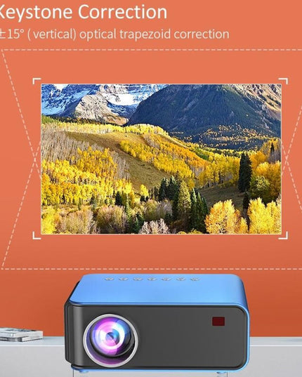 Portable Home Theater Projector - 1200 Lumens 1024X600 Resolution Blue-1915196653707595785