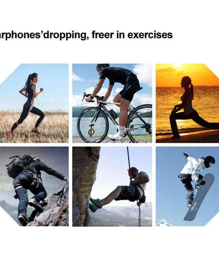 Imak Wireless Earphones With Anti-Lost Lanyard And Ear Hook - 1 Pair White-1915196855231320067