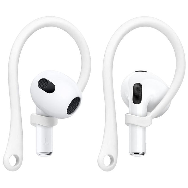 Imak Wireless Earphones With Anti-Lost Lanyard And Ear Hook - 1 Pair White-1915196855231320072