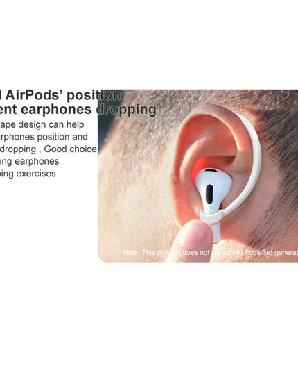 Imak Wireless Earphones With Anti-Lost Lanyard And Ear Hook - 1 Pair White-1915196855231320070