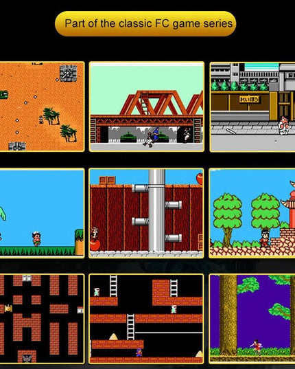 X16 Classic Handheld Game Console - 6.5 Screen 8Gb Memory - Blue & Red-1915197131518513156