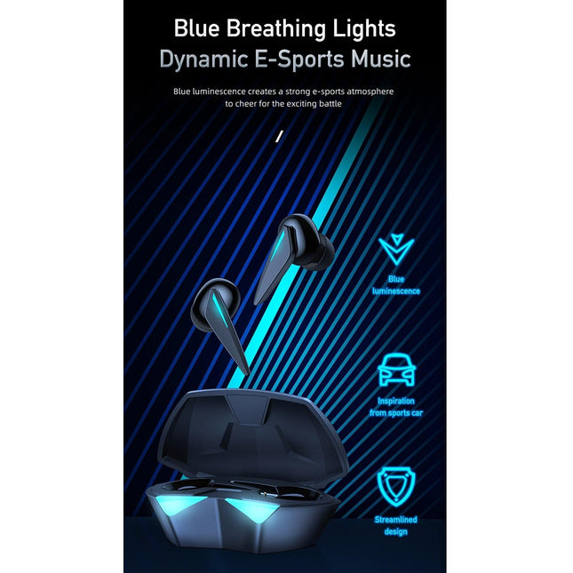 Wireless Gaming Earphones - T23 Tws - Black-1915196823417524228