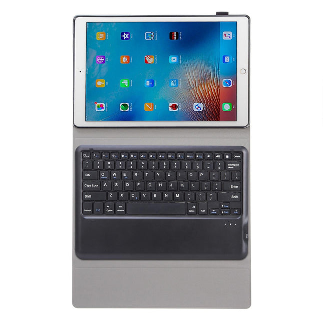 Detachable Bluetooth Keyboard Leather Case For Ipad Pro 12.9 With Tpu Bracket - Black-1915197140410437635