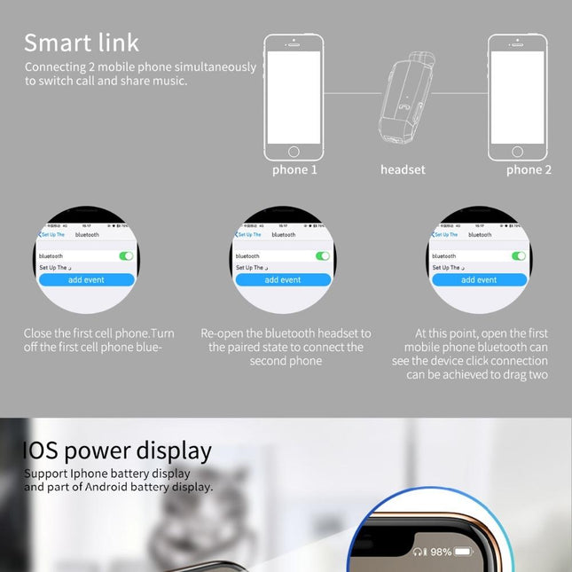 Wireless Noise-Cancelling Earbuds With Cvc6.0 Technology-1915196907353935875