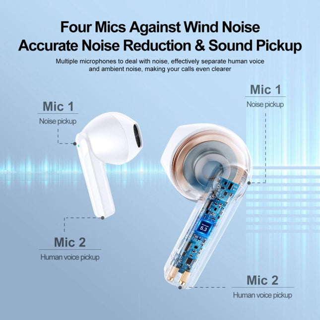 True Wireless Bluetooth Earphones With Dual-Mic - Black-1915196884809551879