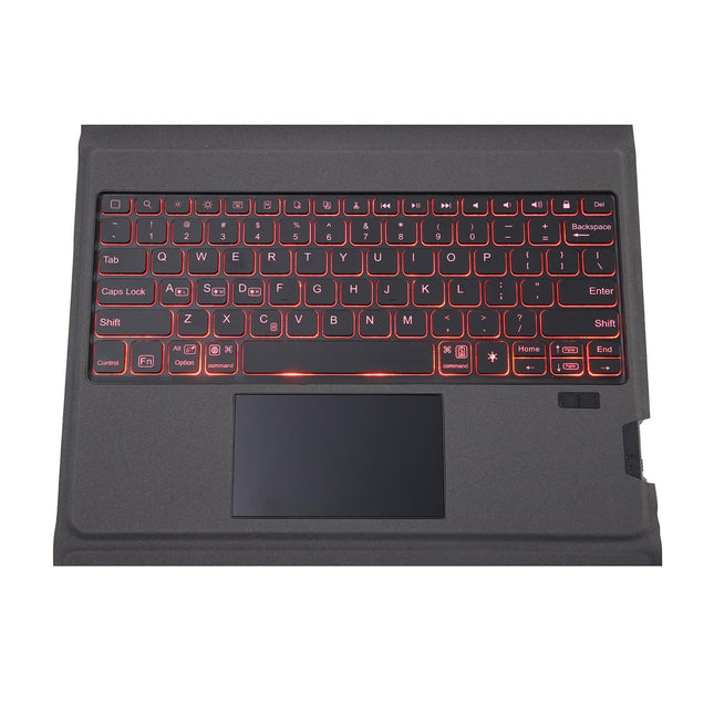 Integrated Bluetooth Keyboard Leather Case For Ipad Pro 11 - Backlit Touchpad Holder - Black-1915196971757473796