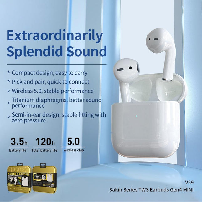 True Wireless Stereo Bluetooth Earphones - V59 Mini Bounty Series-1915197219183661059