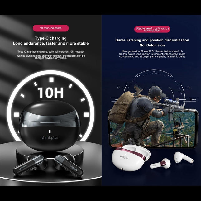 Wireless Bluetooth Earphones With Hd Mic - Black-1915196842975563780