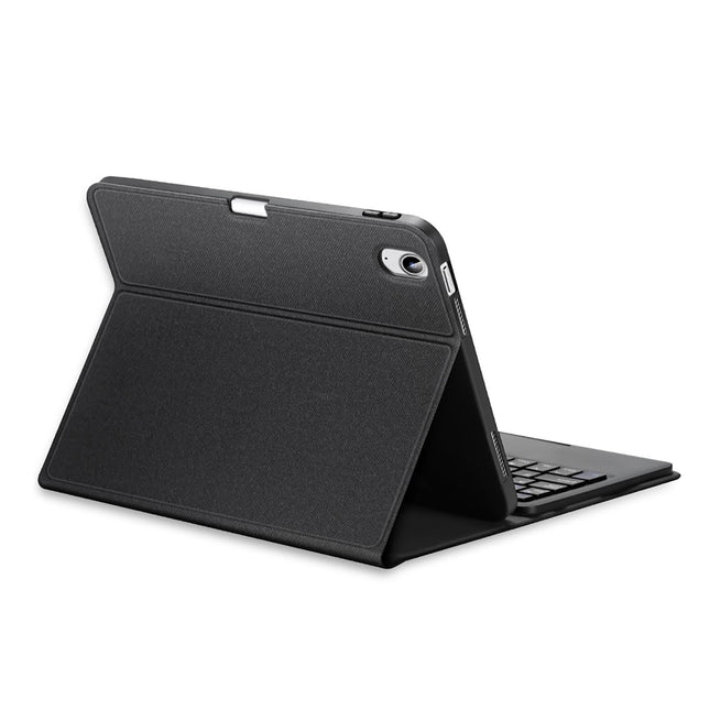 2022 Bluetooth Keyboard Leather Case For Ipad 10.9 With Touchpad & Smart Sleep - Black-1915196877129781249