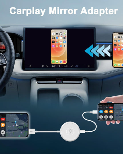 Carplay Mirror Adapter For Iphone - Usb & Usb-C-1915196952002301954