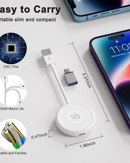 Car Mirror Adapter For Iphone With Usb-C / Type-C & Usb Carplay-1915196885002489860