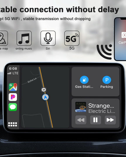 Wireless Carplay Adapter For Iphone - Usb & Usb-C-1915196941638176772