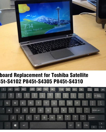 Toshiba L840 / L800 Keyboard With Frame - Black-1915198270238494724