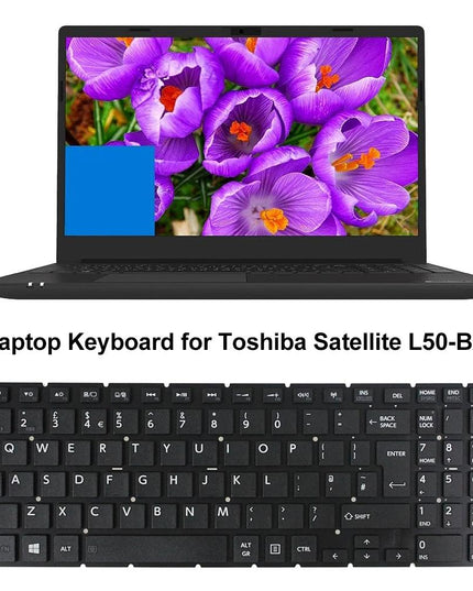 Toshiba L50-Bx Laptop Keyboard - Uk Version-1915198261073940484