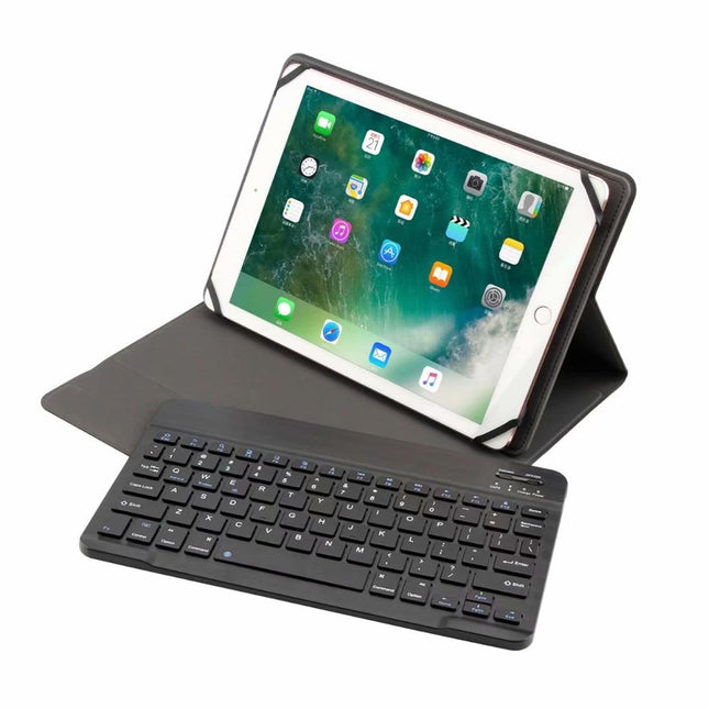 Universal 9.7-10 Inch Detachable Bluetooth Keyboard Tablet Case For Android Apple And Windows With Stand - Black-1915196814353633280