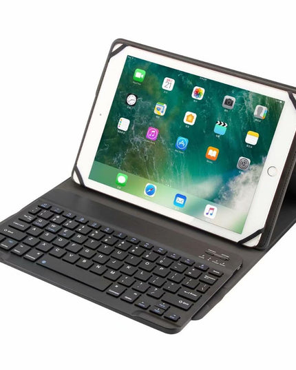 Universal 9.7-10 Inch Detachable Bluetooth Keyboard Tablet Case For Android Apple And Windows With Stand - Black-1915196814353633287