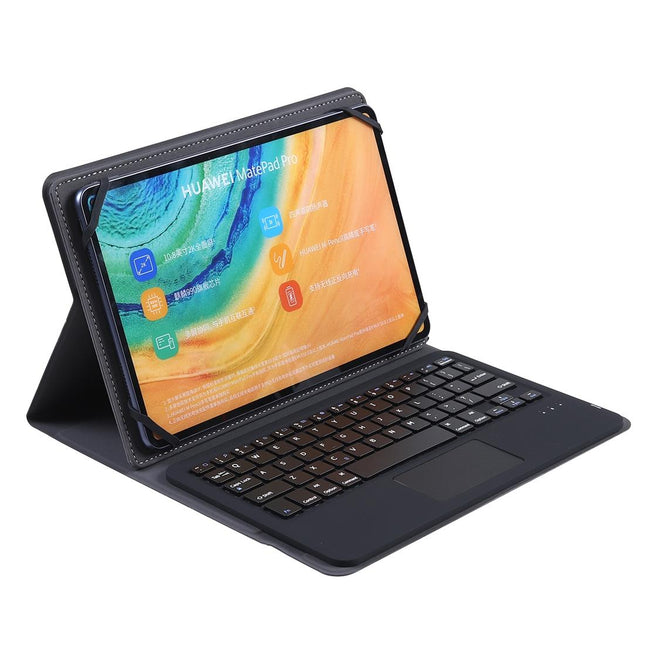 Universal 9-10 Inch Tablet Keyboard Case With Detachable Bluetooth Touch Stand - Black-1915196834511458309