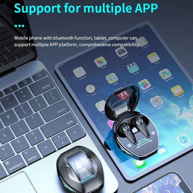 Wireless Gaming Earphones With Noise Reduction - Black-1915196837464248328