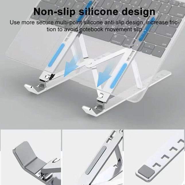 Lenovo Thinkplus Folding Laptop Stand - Silver-1915196918229766153