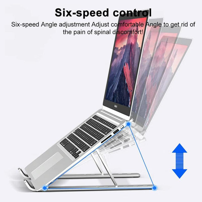 Lenovo Thinkplus Folding Laptop Stand - Silver-1915196918229766147