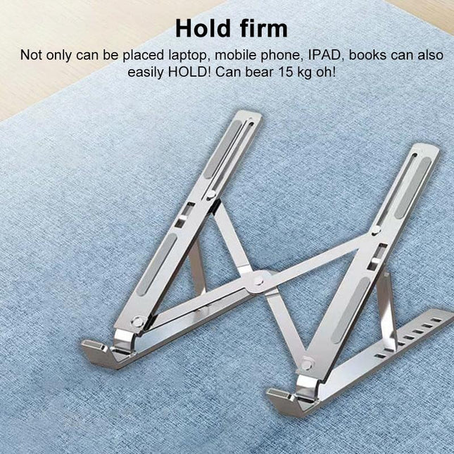 Lenovo Thinkplus Folding Laptop Stand - Silver-1915196918229766149