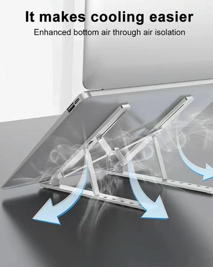 Lenovo Thinkplus Folding Laptop Stand - Silver-1915196918229766150