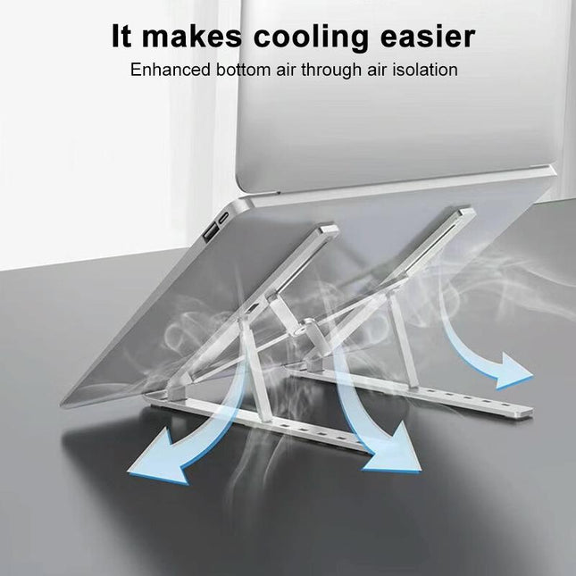 Lenovo Thinkplus Folding Laptop Stand - Silver-1915196918229766150