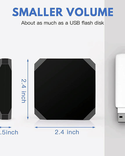 Wireless Carplay Adapter For Usb & Usb-C / Type-C - Black-1915196879419871233