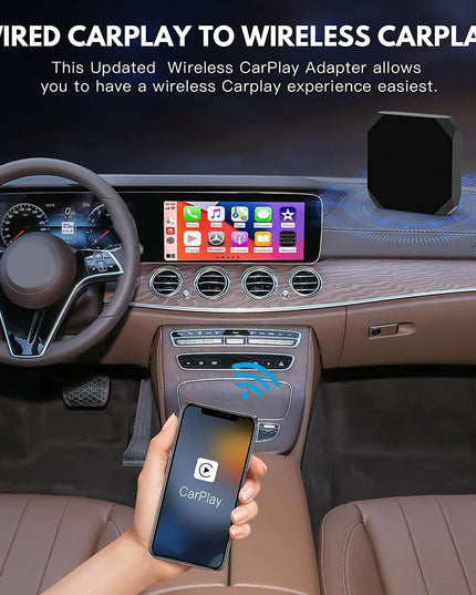 Wireless Carplay Adapter For Usb & Usb-C / Type-C - Black-1915196879419871234