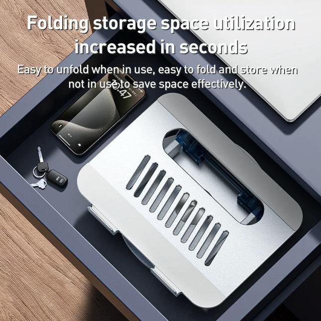Silver Foldable Swivel Laptop Stand-1915196817331589127