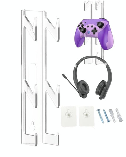 Acrylic Wall Mount For Game Controller And Headphones-1915197416756350977