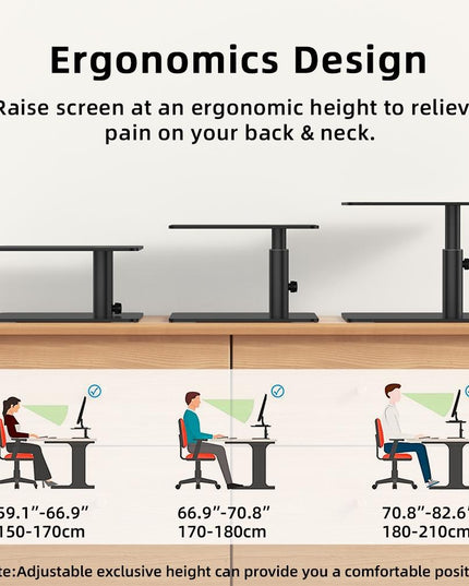 Aluminum Computer Screen Bracket - Black By Lenuo-1915196965809950722