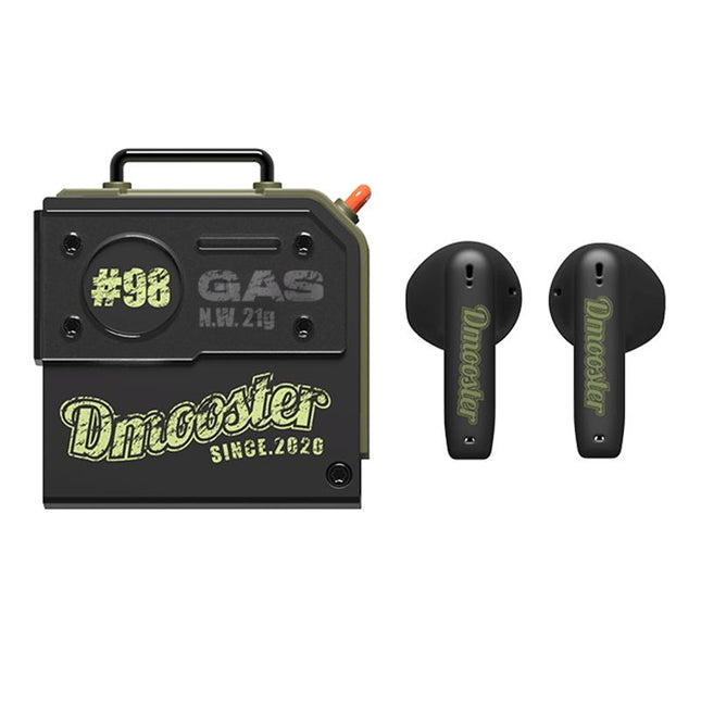 Oil Barrel Bluetooth Earphones - Black / Green Tws-1915197122844692480
