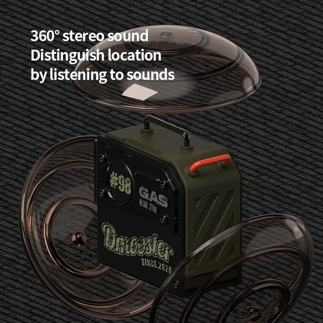Oil Barrel Bluetooth Earphones - Black / Green Tws-1915197122844692487