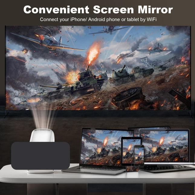 Portable Wifi Projector With Android 11 Os And Hd Display-1915196655943159811