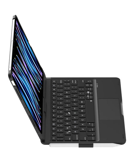 360 Degree Rotating Bluetooth Keyboard Leather Case For Ipad Pro 11 With Backlight - Black-1915197148748713988