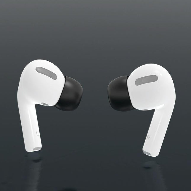 6 Pairs Wireless Earphone Earplugs For Airpods Pro With Storage Box - White-1915196916484935684