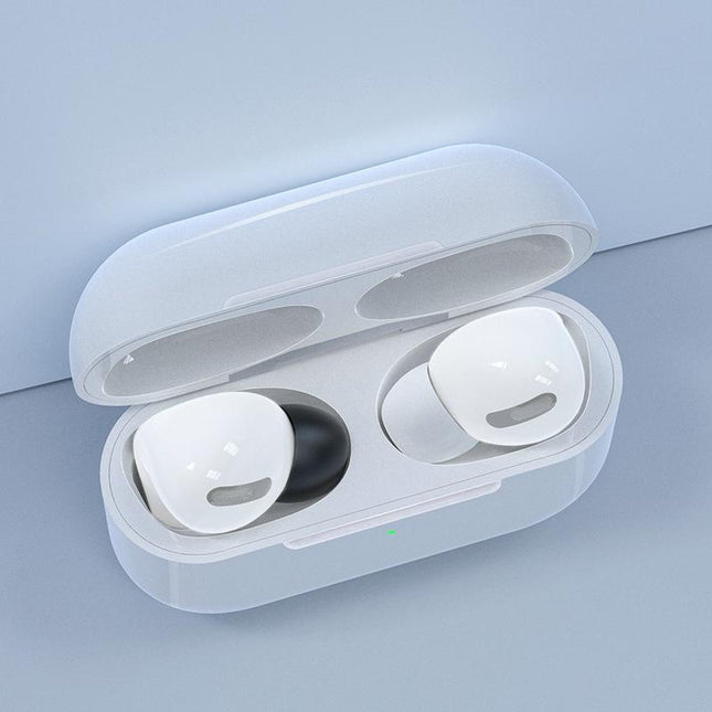 6 Pairs Wireless Earphone Earplugs For Airpods Pro With Storage Box - White-1915196916484935686