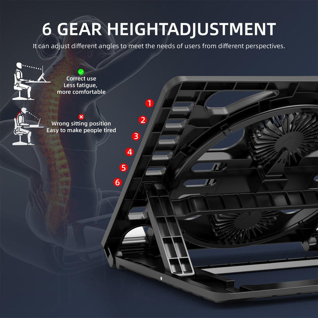 Portable Gaming Laptop Cooling Stand-1915197410565558276
